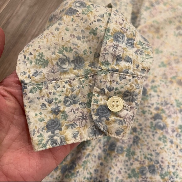 Vintage Laura Ashley Button Up Blouse Women’s Sz 10 Floral Cottagecore Cotton - Picture 4 of 9